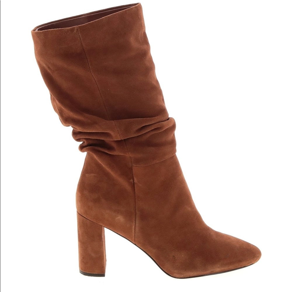 Banana republic soft suede toffee colored boot